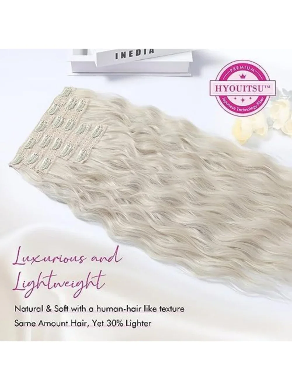 Blonde Clip-In Hair Extensions 24